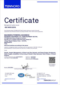 ISO Certificate for Quality